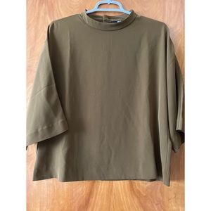 Uniqlo Olive Green Blouse